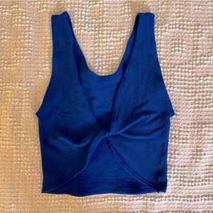 Urban Outfitters blue reversible twist tank top